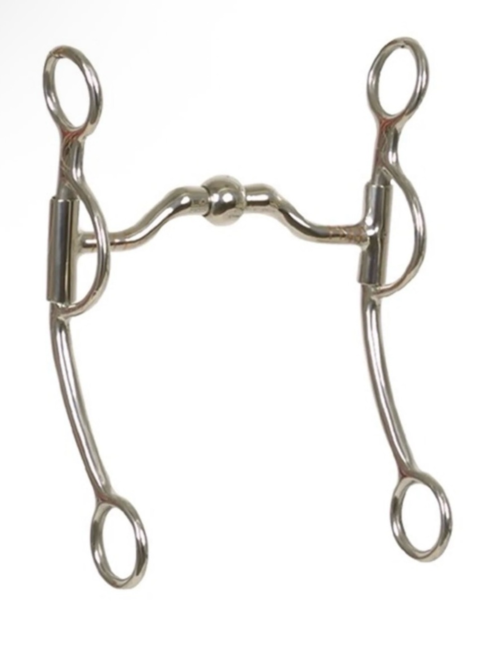 Robart pinchless Stainless Steel Horse Bit Accessory - Silver